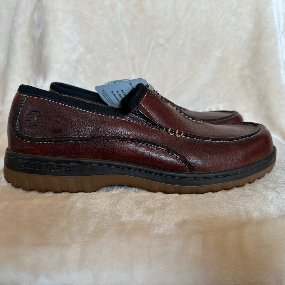 Streetcars ASC Carrera Arch Support Comfort Slip-on Leather Loafer Mens 9.5M